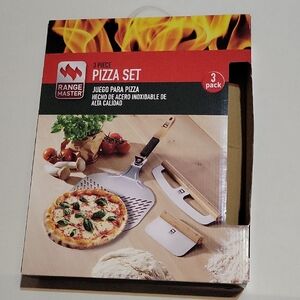 Silver 3-Piece Pizza Set